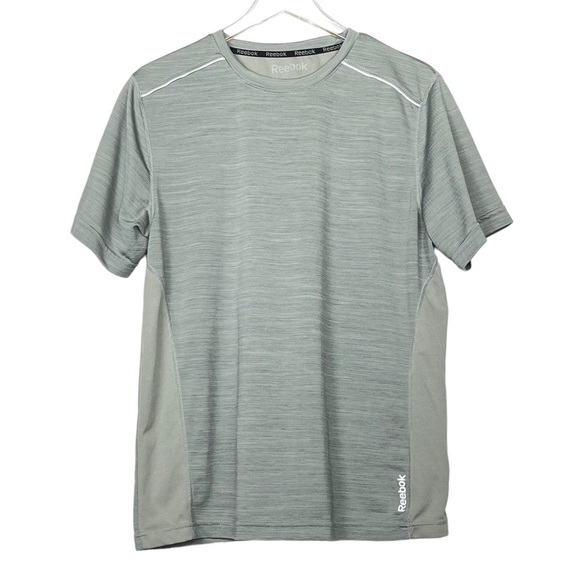 Reebok Shirt‎ Mens Medium Light Grey Short Sleeve Athletic Tee - Picture 1 of 10